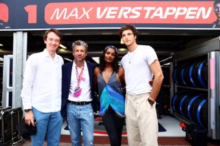 Frédéric Arnault, CEO of TAG Heuer, Patrick Dempsey, Simone Ashley and Jacob Elordi