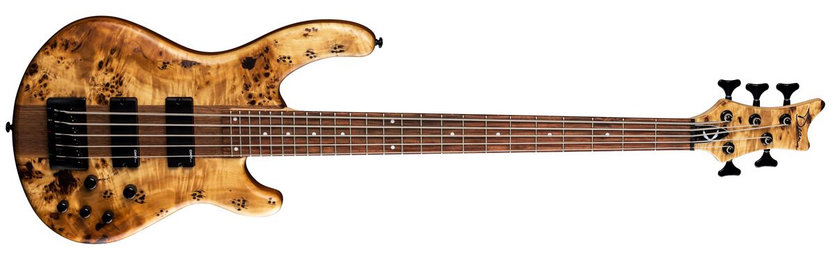 Dean Guitars' new Edge Select Burled Poplar Satin Natural bass