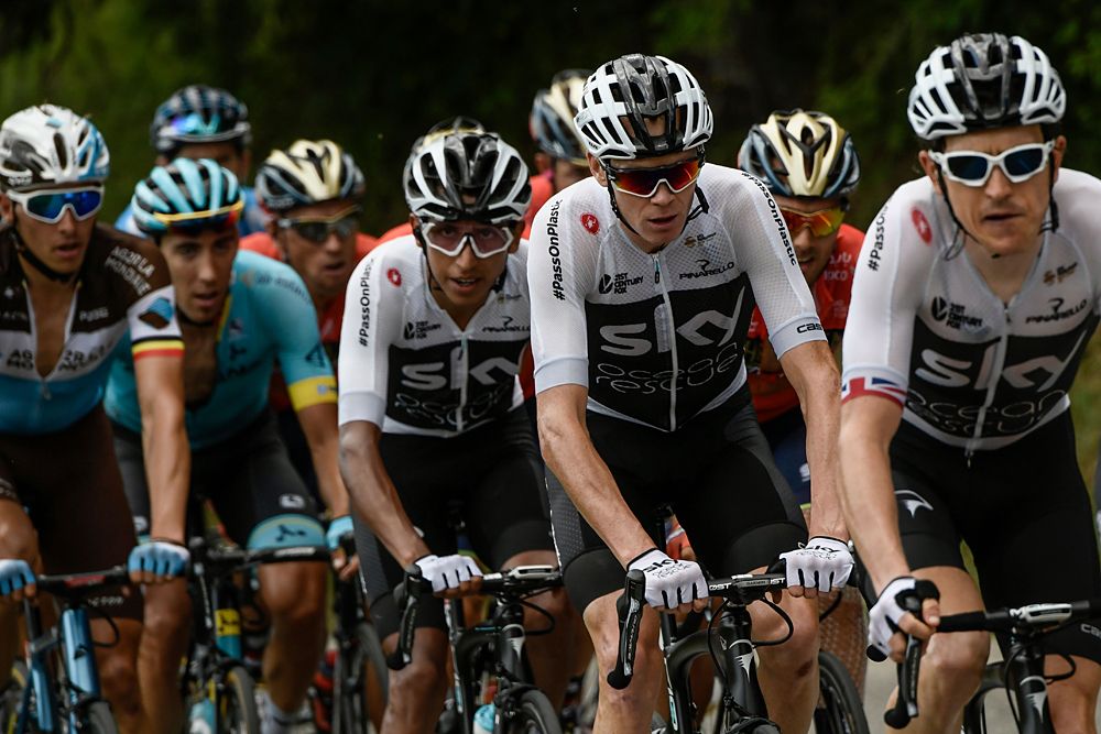 Chris Froome (Team Sky) during stage 10 at the Tour de France