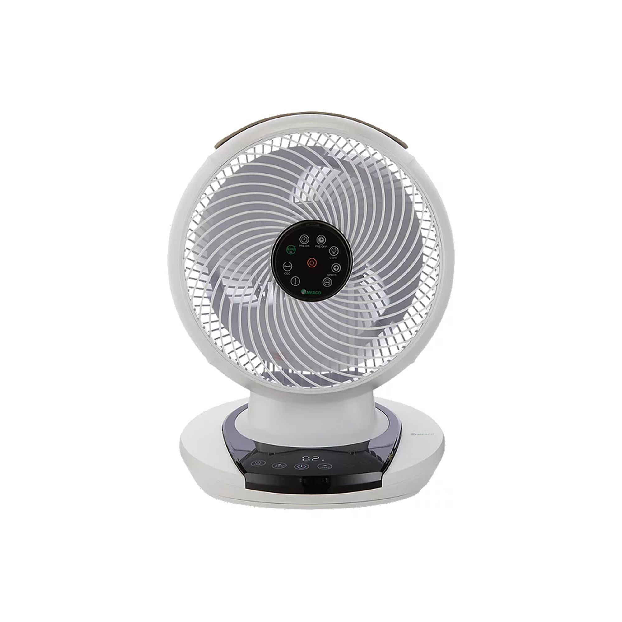 The white MeacoFan 1056 Air Circulator desk fan