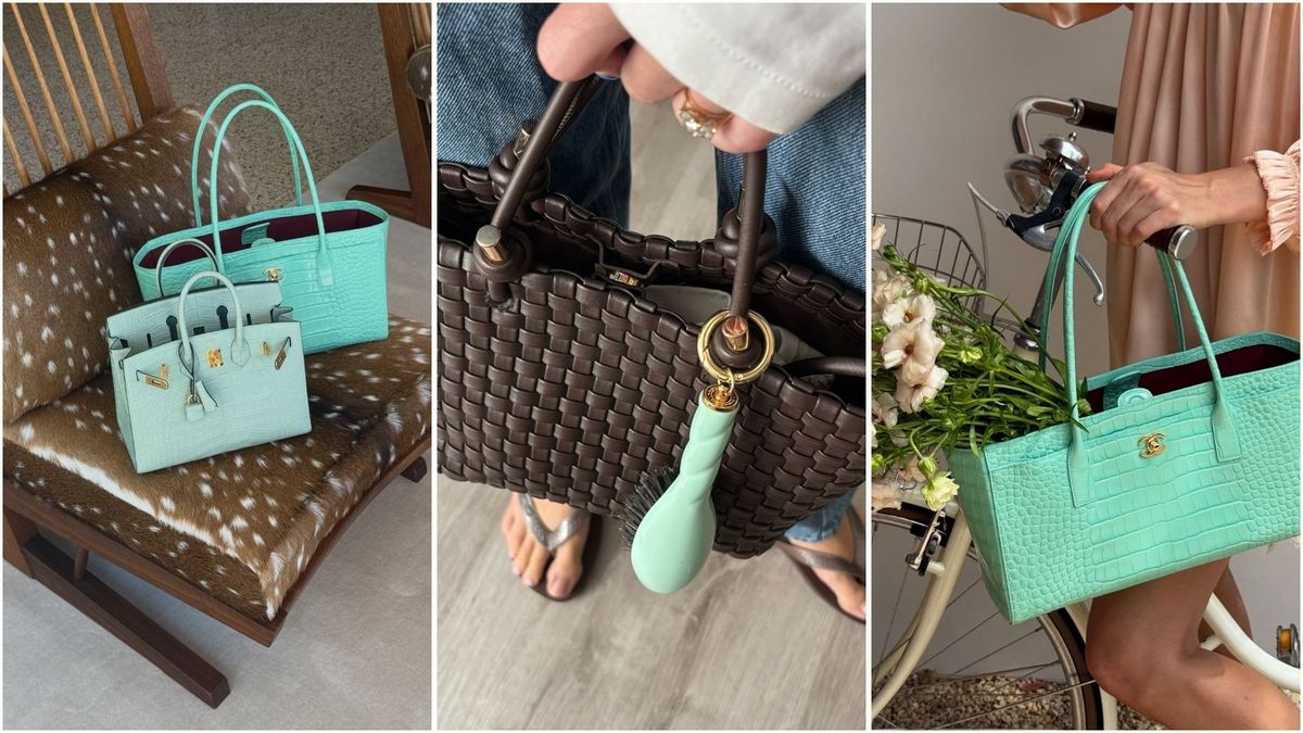 The New Cool-Girl Status Symbol? Hanging One of These Beauty Products on Your Handbag