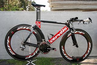 Ivan Basso's Cerv&eacute;lo P3 Carbon TT bike - the same as everyone else on his team.