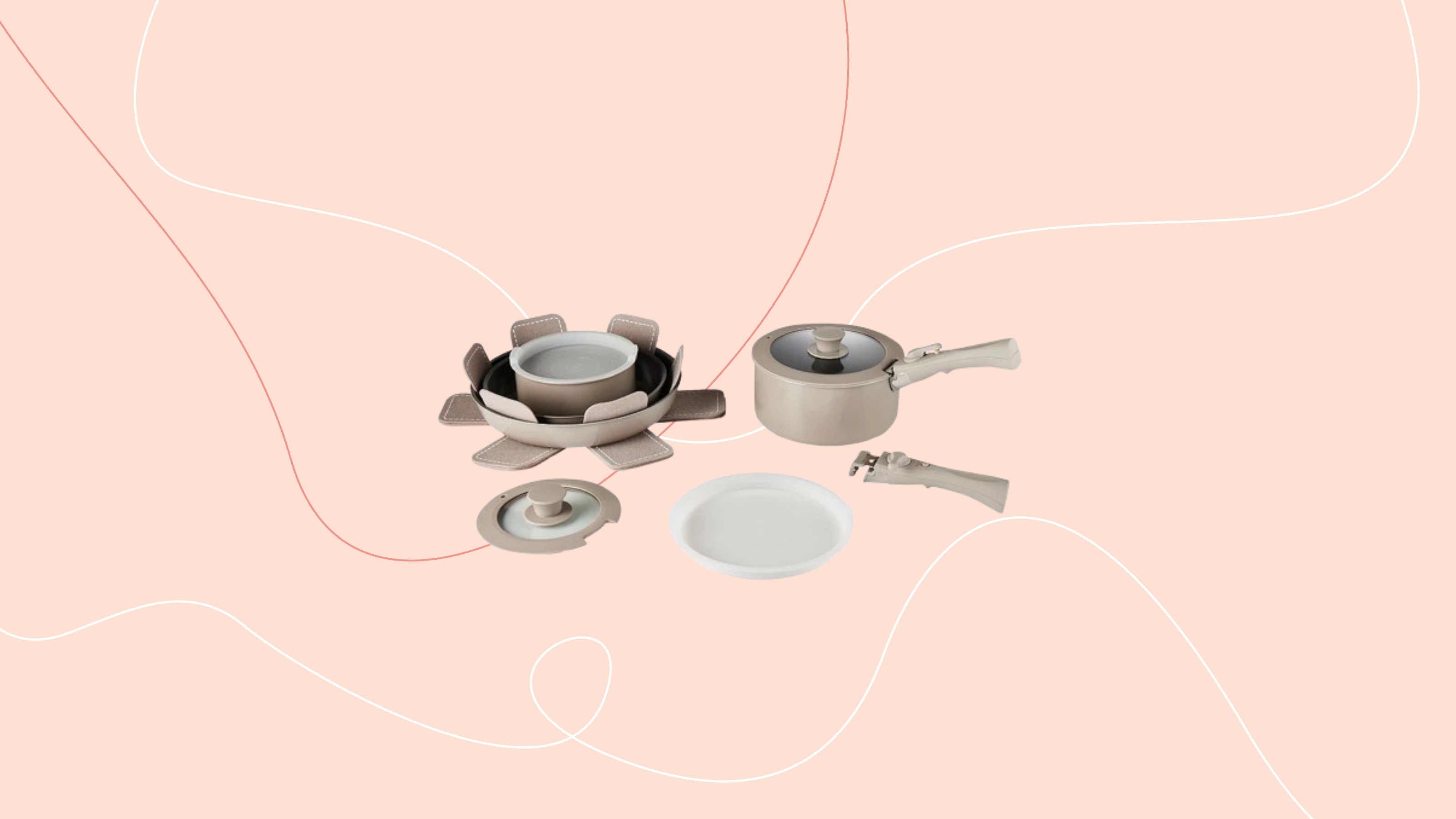 Lakeland&#039;s Easy Store pan set 
