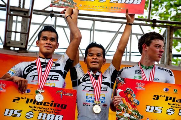The Saleh brothers take the stage win and second place
