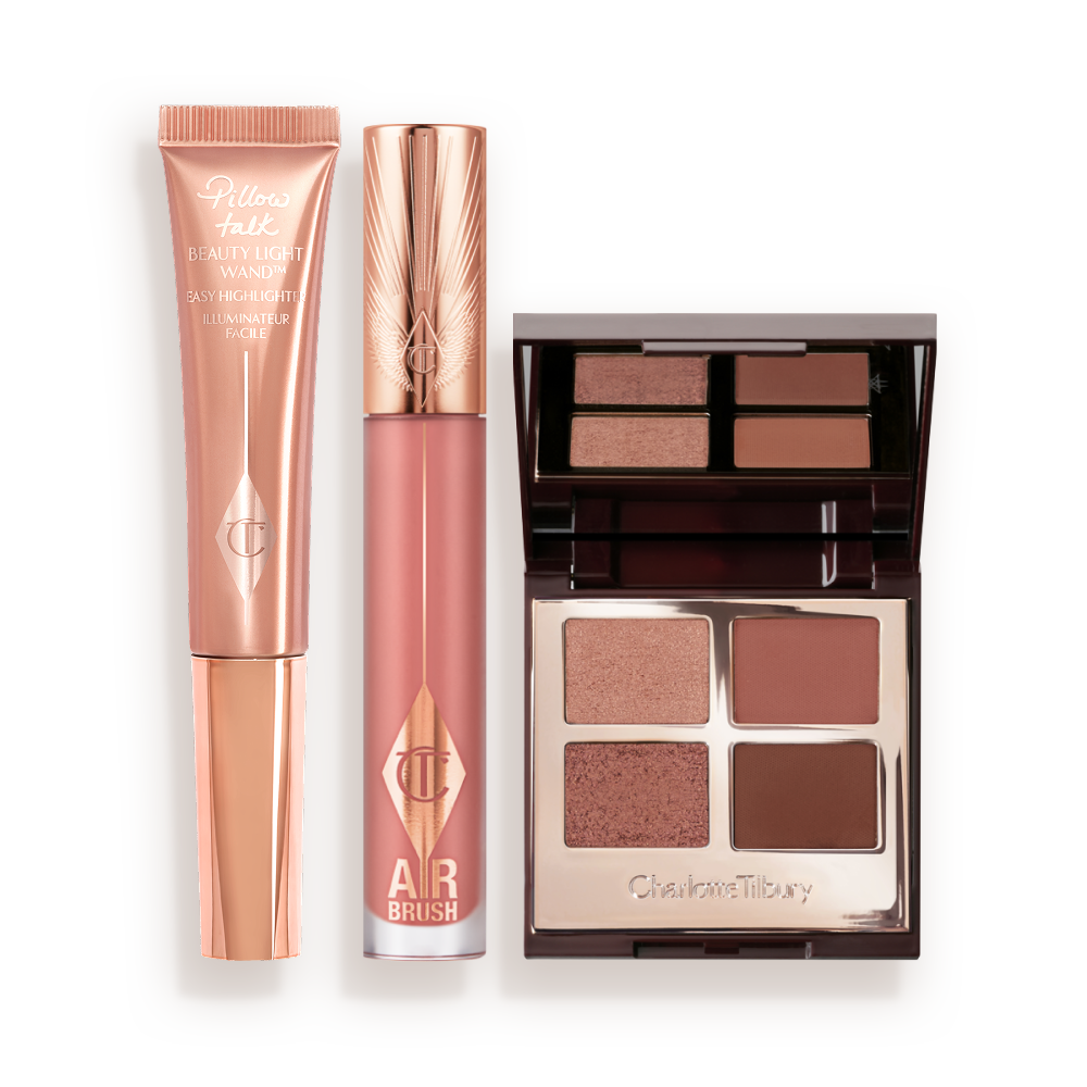 Pillow Talk Eyes & Cheeks & Airbrush Flawless Lips Kit