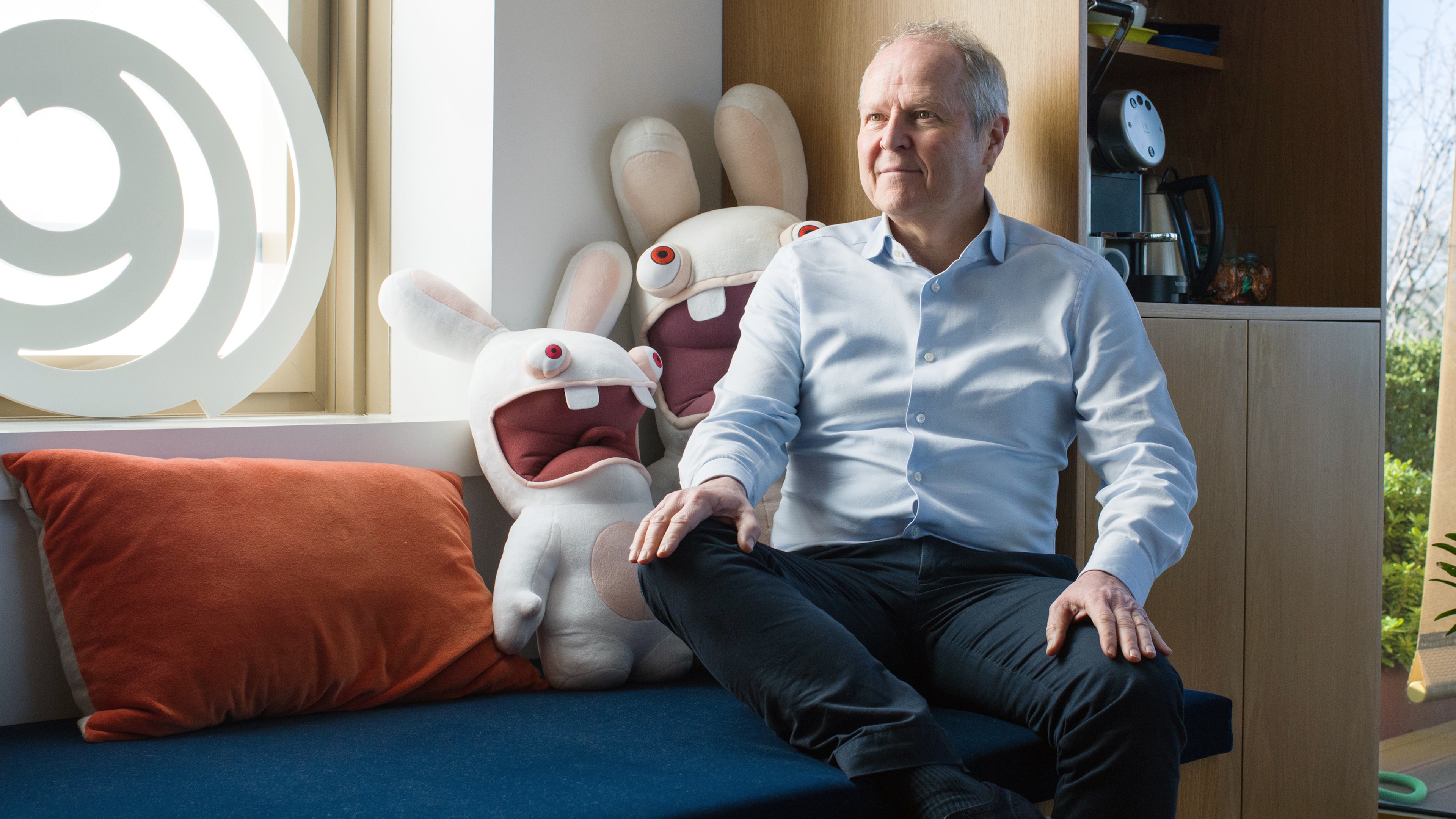 Yves Guillemot, chief executive officer of Ubisoft SA, at the company's headquarters in Paris, France, on Wednesday, Jan. 18, 2023. The five Guillemot brothers have forged a common vision for Ubisoft which they founded in the 1980s in a sleepy northwestern French town, catapulting it into one of the largest stand-alone studios in the $200 billion global video games industry. Photographer: Nathan Laine/Bloomberg via Getty Images