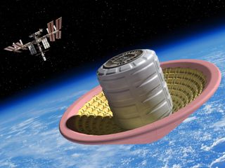 The High Energy Atmospheric Re-entry Test (HEART) is a design concept for a flight test that would demonstrate a larger inflatable aeroshell,HIAD with a diameter of almost 30 feet (8 meters). Such a craft could one day be used to return substantial payloads to Earth from orbit.