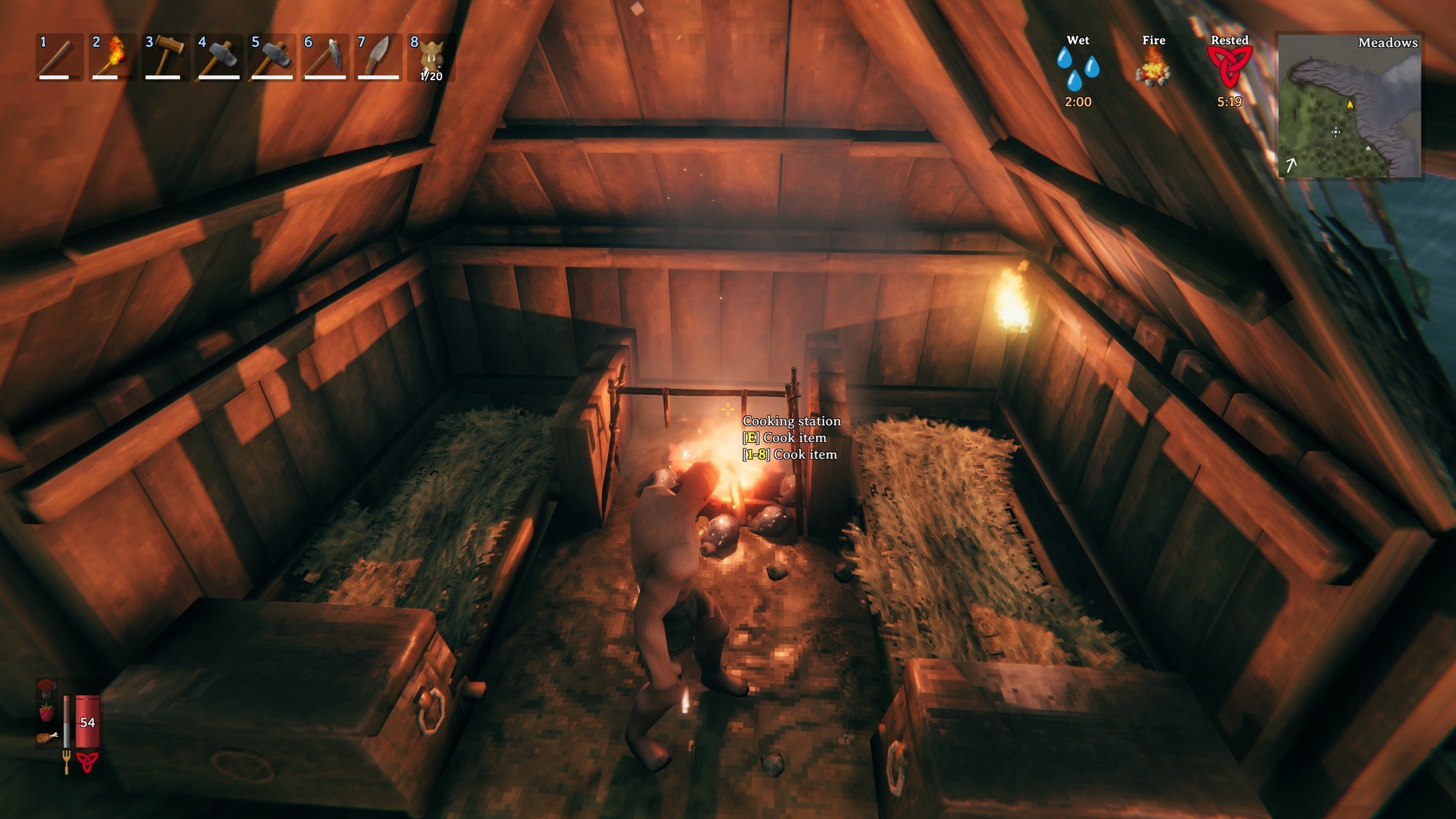 Valheim Firepit Beds Wet