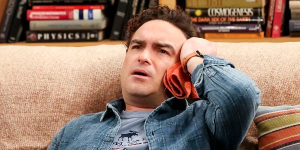 leonard with a headache the big bang theory