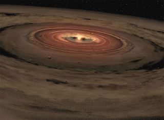 Water Vapor Hints at Planets Forming Around Nearby Stars