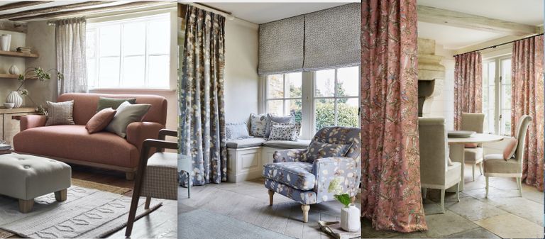 Country Curtain Ideas For Living Rooms, Beautiful Living Room Curtains Uk