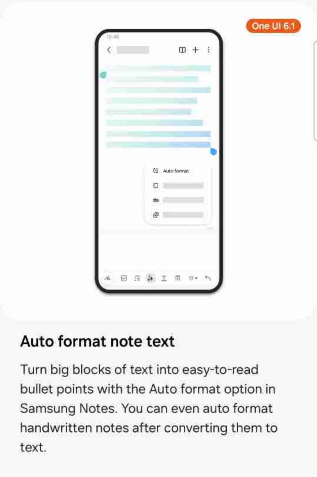 Samsung One UI 6.1 Gen AI features