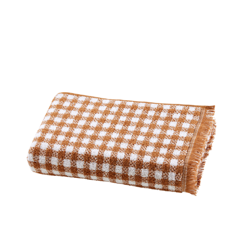 Dinan Gingham Terry Bath Sheet