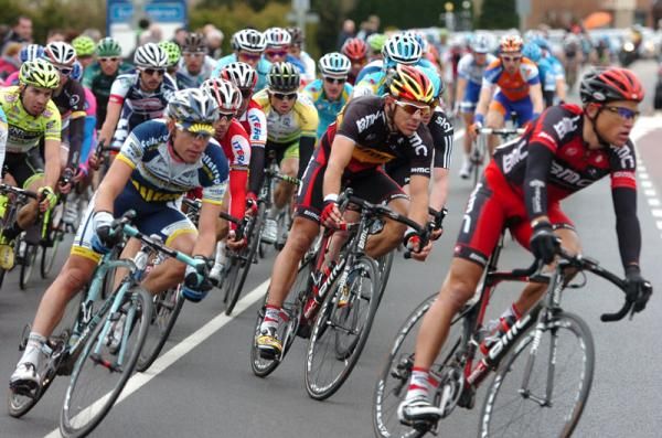 Greg Van Avermaet leads Philippe Gilbert (BMC Racing Team)