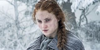 Sophie Turner as Sansa Stark on Game of Thrones HBO