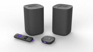 Roku TV Wireless Speakers with the Roku Touch and Roku Voice Remote - all part of the launch bundle.
