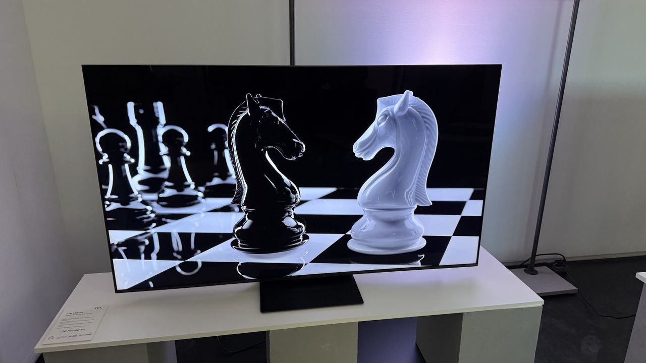 TCL C7K showing a chess board