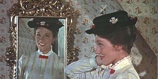 Mary looking in the mirror in the original