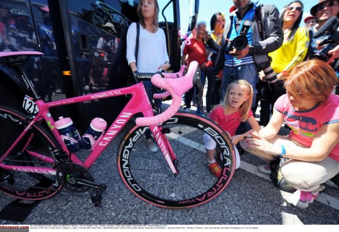 The pink Canyon Quintana rode for stage 21