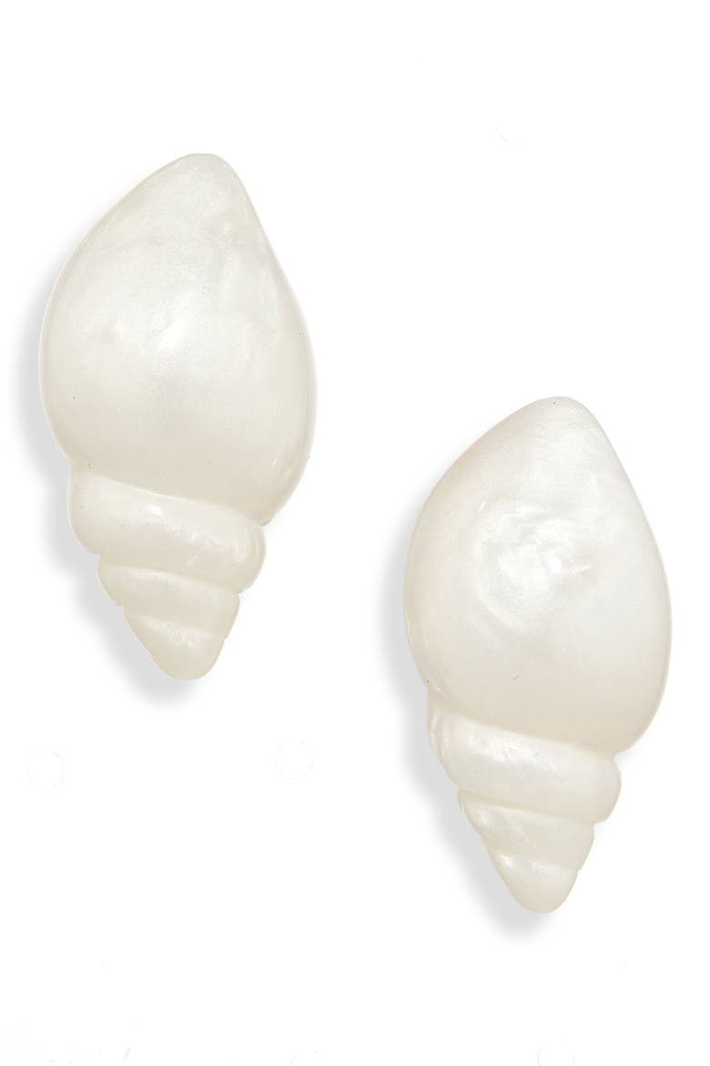 Conch Shell Stud Earrings