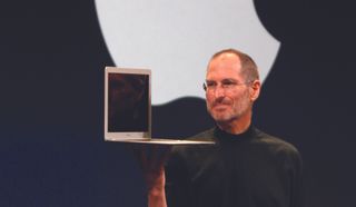 Steve Jobs with MacBook Air at its launch