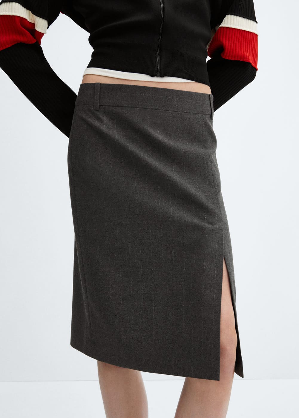 Pinstripe Skirt -  Women