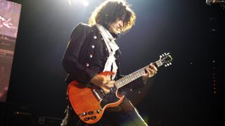 Joe Perry performing with Gibson SG Special