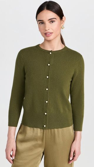 Vince Pearl Button Cardigan