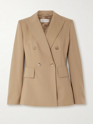 Osanna Double-Breasted Wool-Twill Blazer