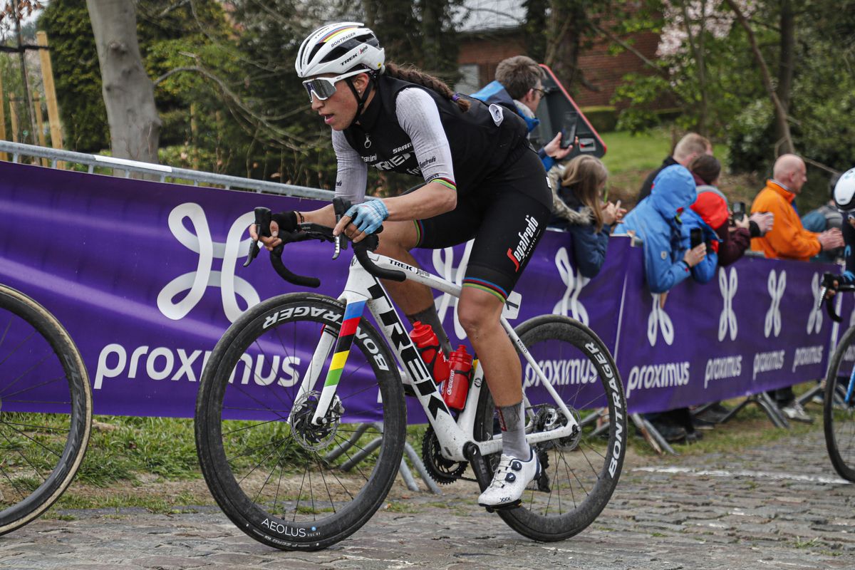 De Brabantse Pijl La Fleche Brabanconne Women 2022 7th Edition SintPietersLeeuw Overijse 1412 km 13042022 Moskesstraat Elisa Balsamo ITA Trek Segafredo photo Rafa GomezSprintCyclingAgency2022