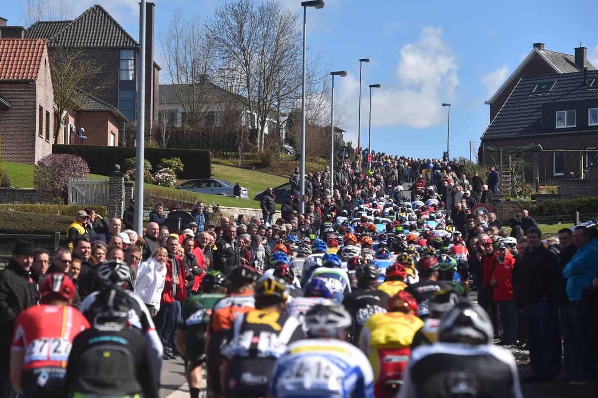 One of 13 climbs on the first stage of Driedaagse De Panne