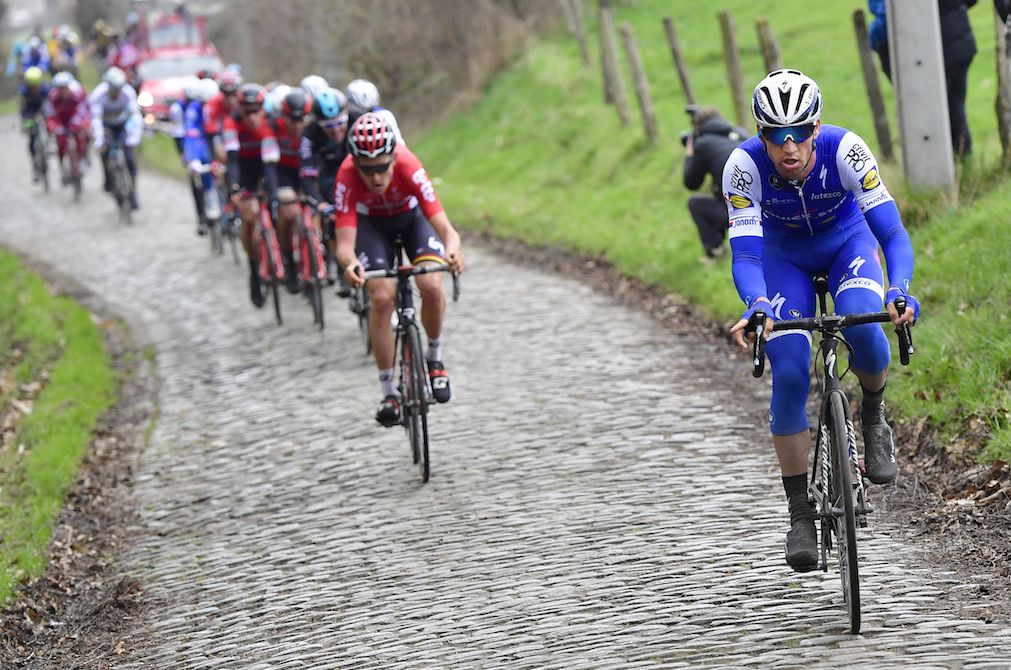 Zdenek Stybar getting a bit of space at Kuurne-Brussel-Kurne