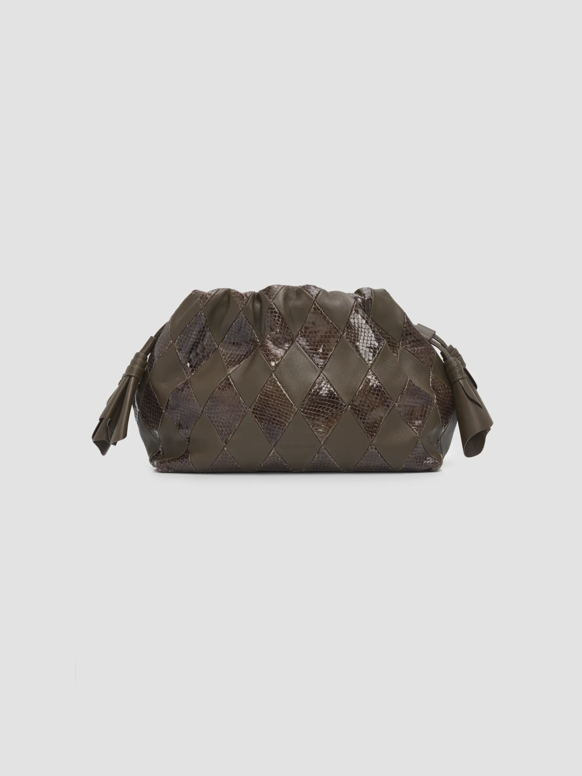 Cloud 91 Medium Snakeskin-Embossed Clutch