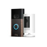 Ring Video Doorbell + Stick Up Camera (Venetian Bronze):