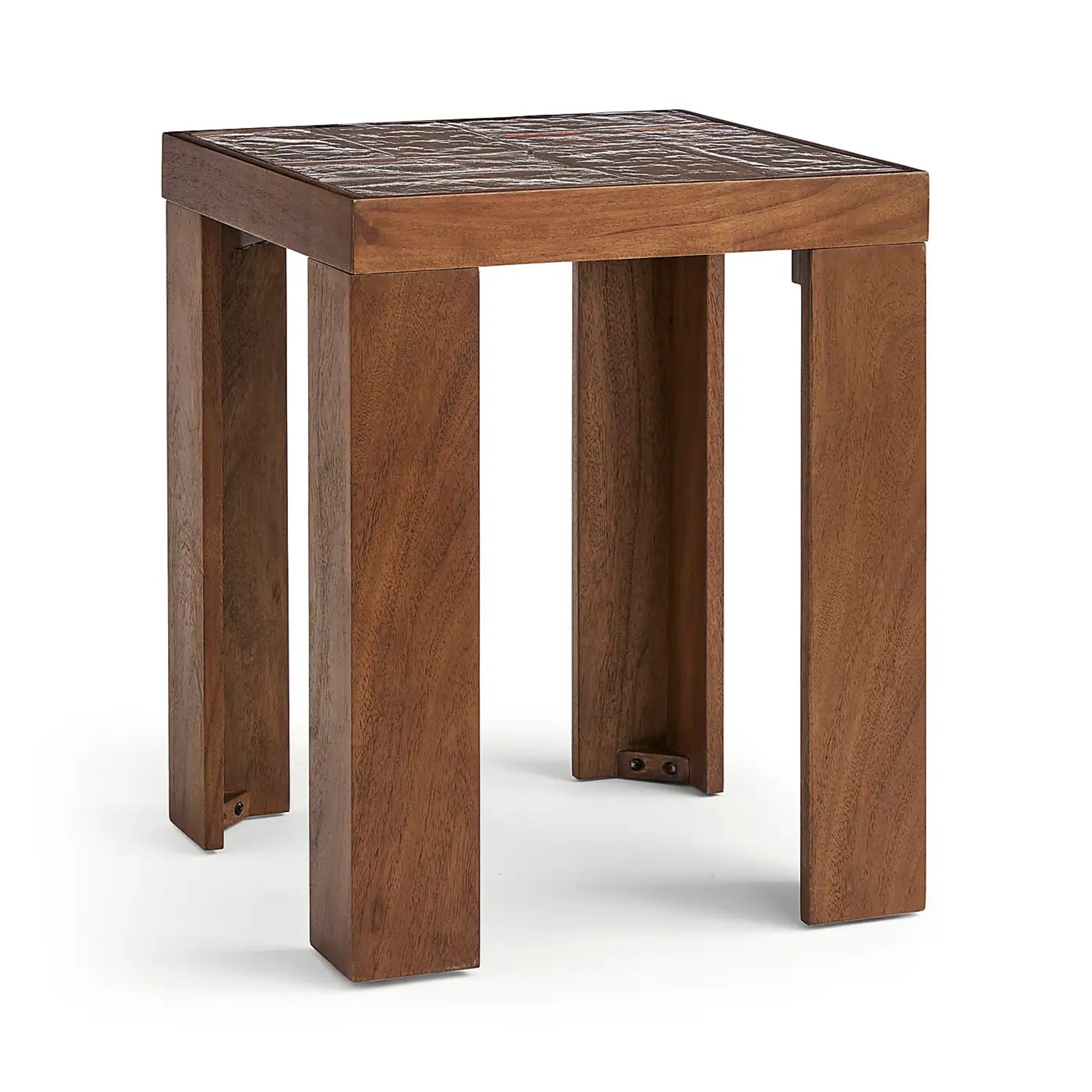 Dunelm Lavina Glass Tiled Side Table