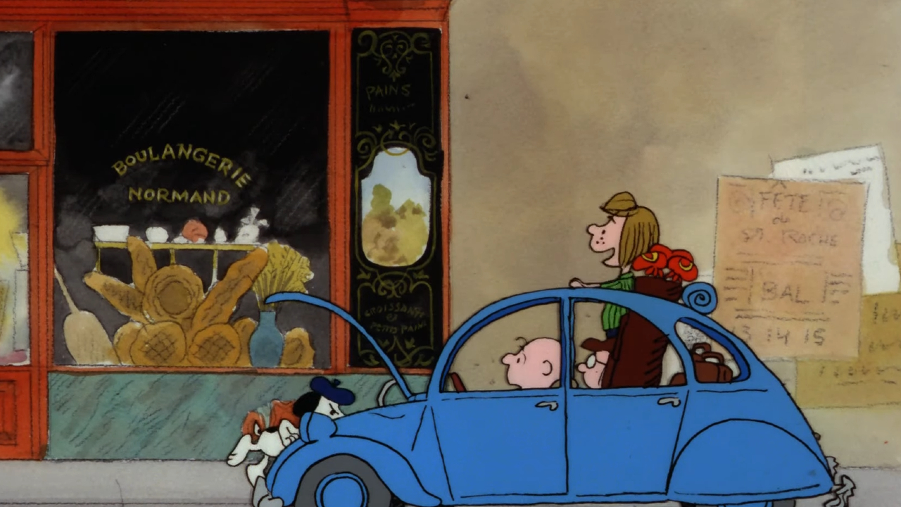 Snoopy fixing a car in Bon Voyage, Charlie Brown (And Don&amp;rsquo;t Come Back!)