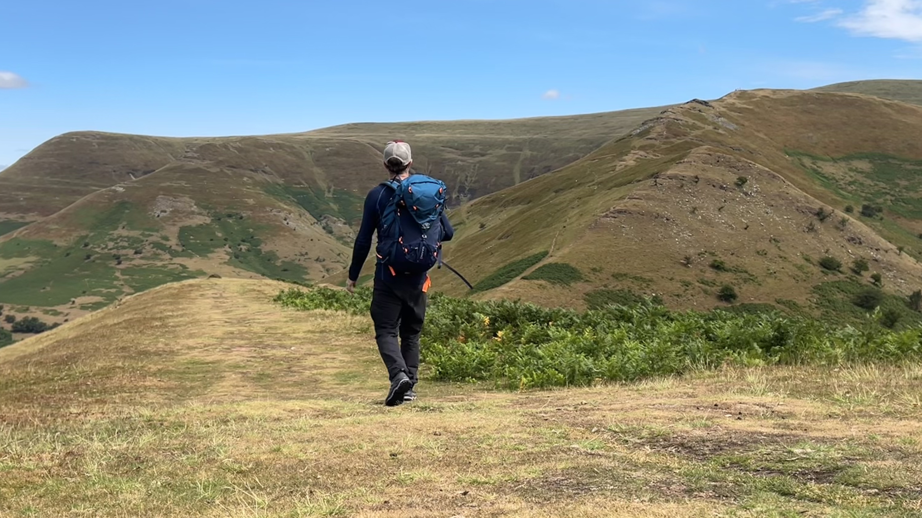 Alex hiking in the Bannau Brycheiniog