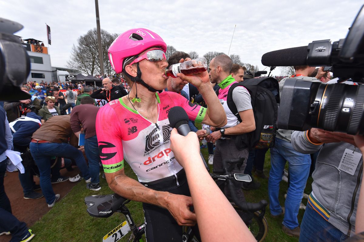 Sep Vanmarcke (EF Education-Drapac) recovering post race