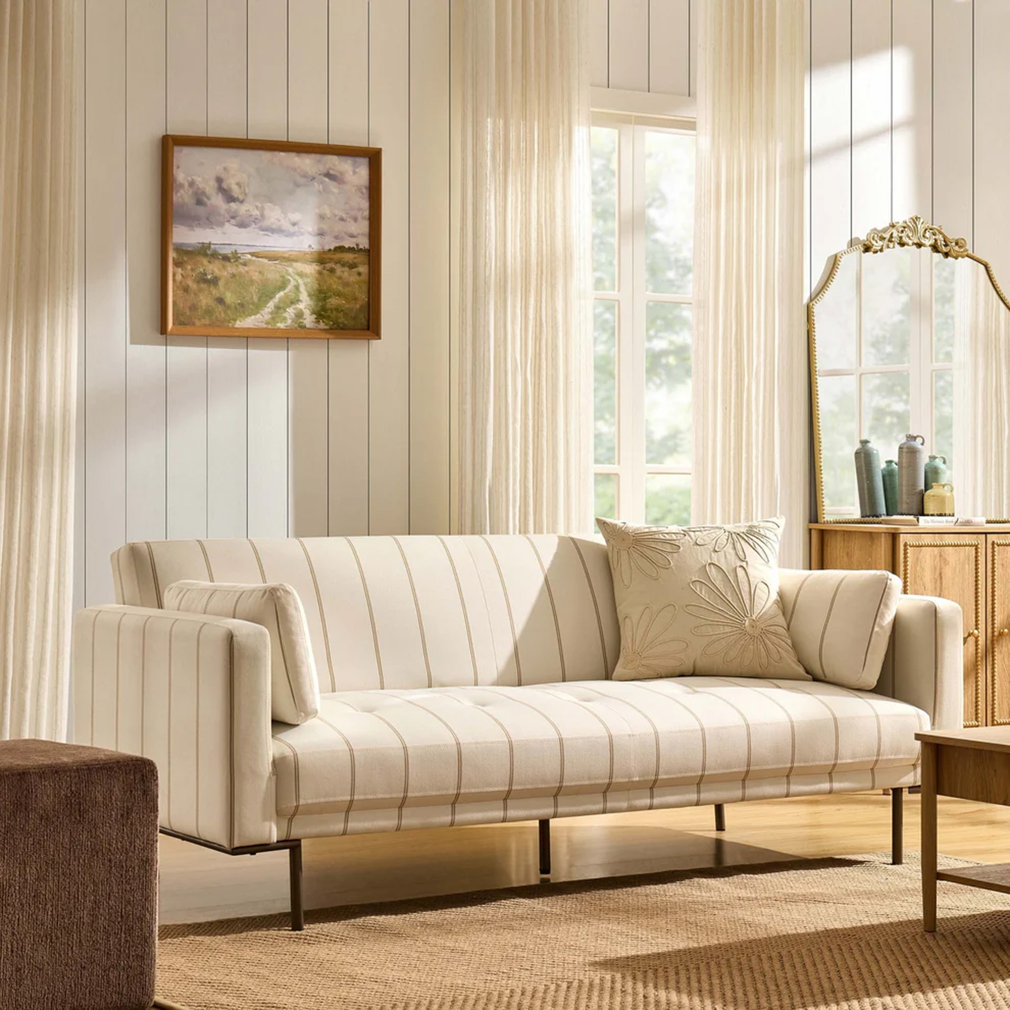 Dusk Hudson sofa bed in white room