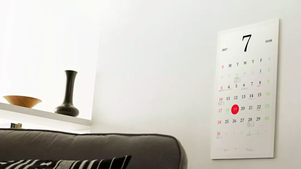 An Eink calendar that syncs with your Google account is the