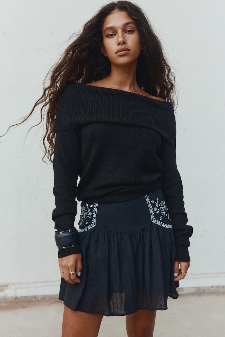 Off-The-Shoulder Jumper