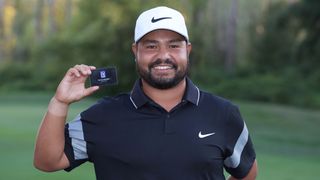 JJ Spaun with his PGA Tour card