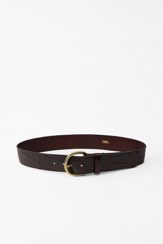 Embossed Leather Belt