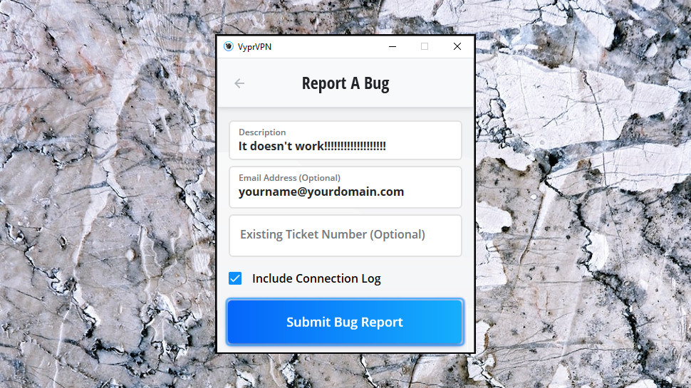 VyprVPN Report Bugs