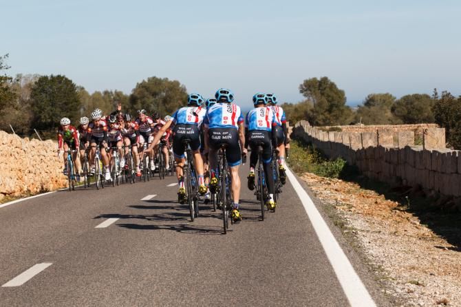 Garmin pass a local team while out training