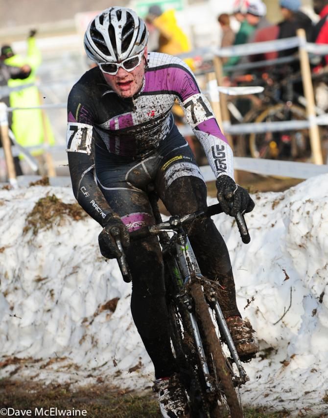 Peter Goguen (CF Racing p/b Portsmouth Trek) finishing up in third place