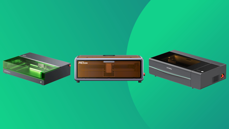 best laser cutters and engravers on a green background