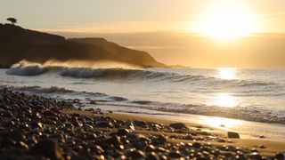 Image of a beach sunrise taken on the Canon RF 28-70mm f2 L USM lens