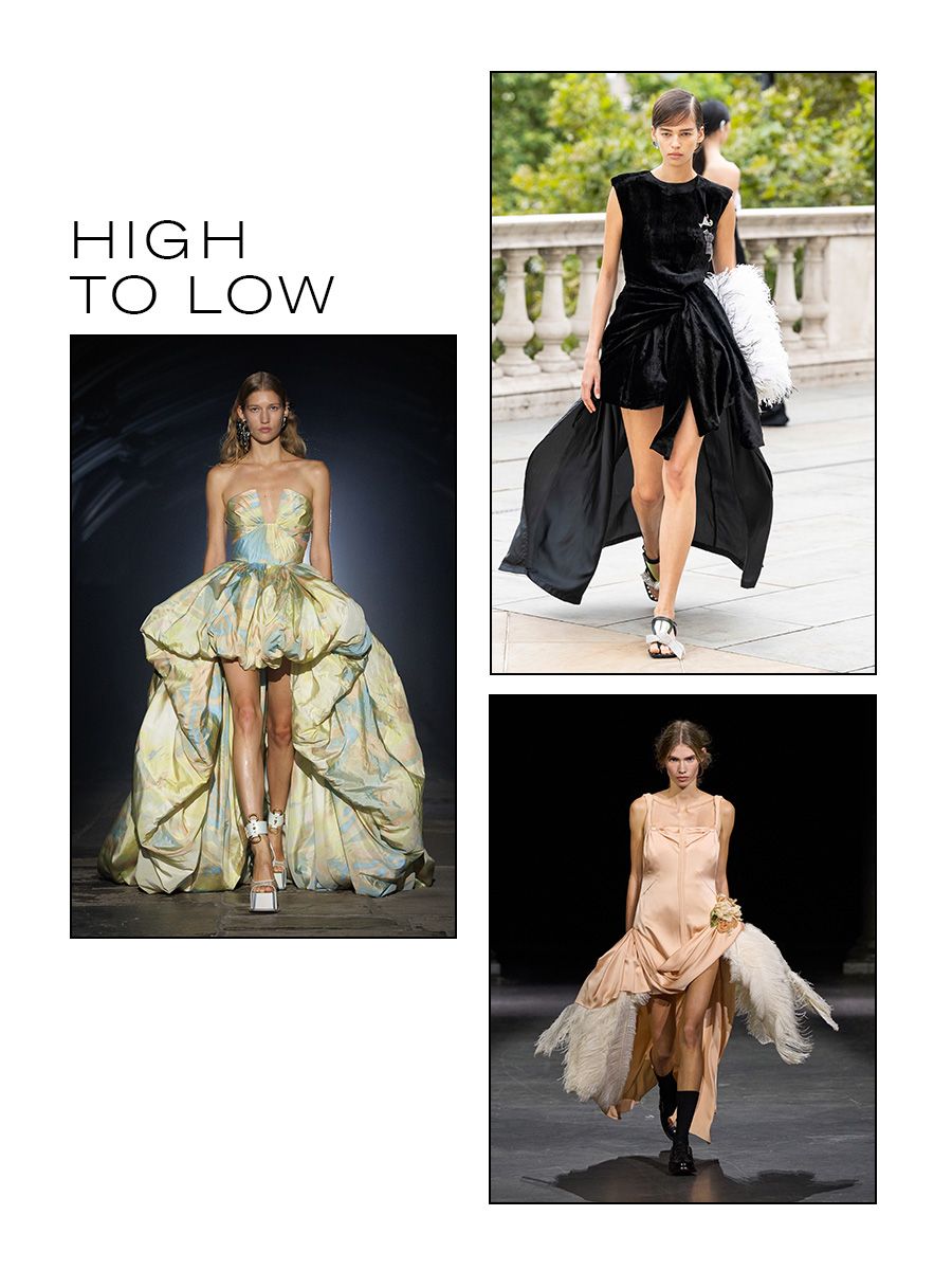 A slide with images from the S/S 27 London Fashion Week shows with the title, 