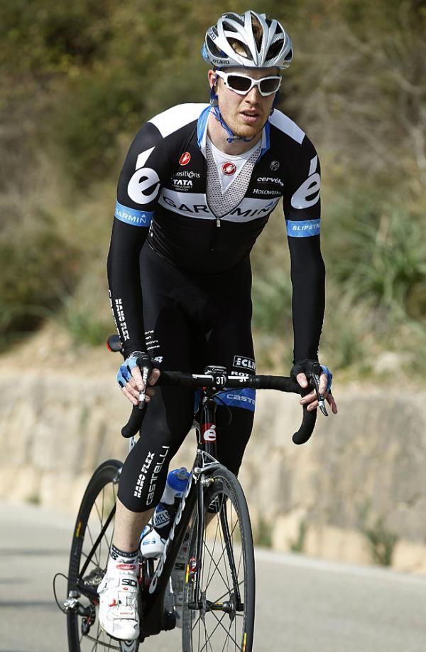 Tyler Farrar (Garmin-Cervelo) took a back seat to the action after two consecutive wins.